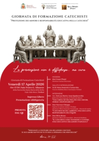 IL SERVIZIO DIOCESANO PER LA TUTELA DEI MINORI E PERSONE VULNERABILI, SU INDICAZIONI DI S.E. MONS DOMENICO CORNACCHIA, PROGRAMMA UNA GIORNATA DI FORMAZIONE PER I CATECHISTI DELLA DIOCESI