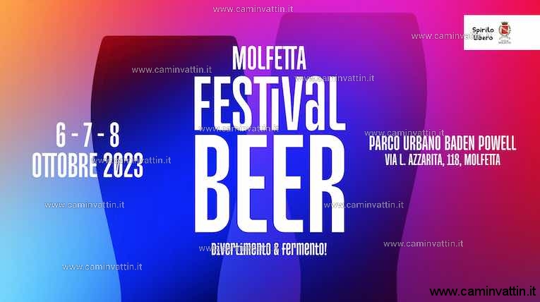 MOLFETTA FESTIVAL BEER DAL 6 ALL'8 OTTOBRE PROSSIMI