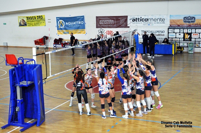 TIEBREAK VINCENTE PER LA DINAMO CAB MOLFETTA IMPEGNATA IN TRASFERTA NEL DERBY CONTRO ZEST TERLIZZI