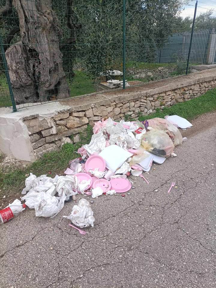 ANCORA RIFIUTI ABBANDONATI NELLE CAMPAGNE MOLFETTESI: LA SEGNALAZIONE PER VIA TERLIZZI