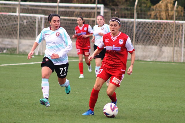 NIENTE DA FARE PER LA MOLFETTA CALCIO FEMMINILE NELLA TRASFERTA DI SALERNO