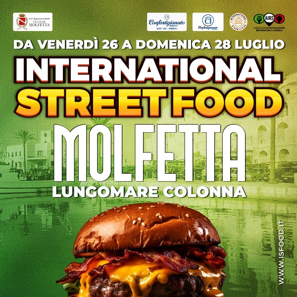 IL TOUR 2024 DELL'INTERNATIONAL STREET FOOD FARA' TAPPA ANCHE A MOLFETTA