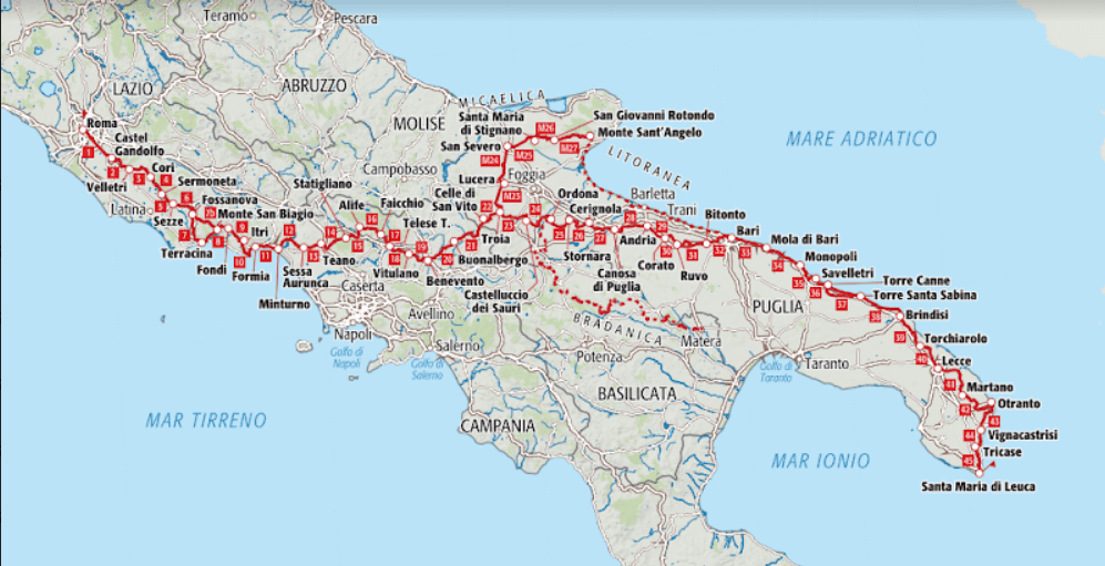 VIA FRANCIGENA ANCHE A MOLFETTA INSTALLATA LA SEGNALETICA SUL PORTO