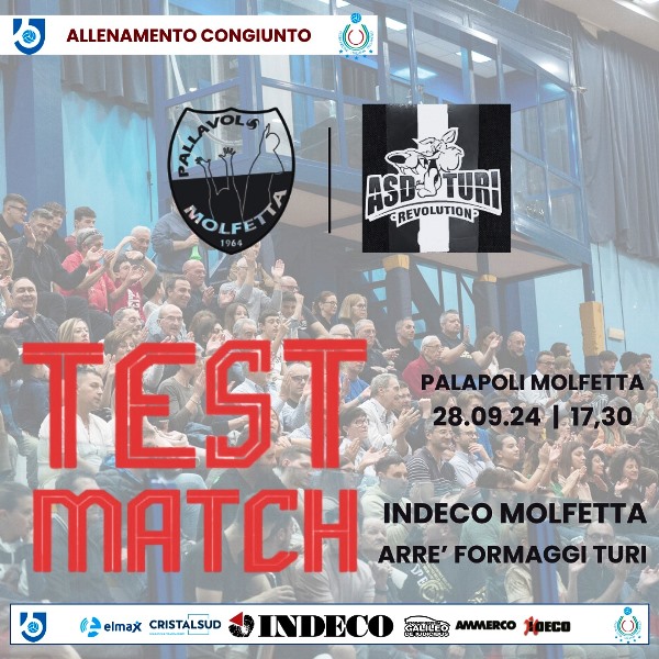 PRIMA AMICHEVOLE AL PALAPOLI PER LINDECO MOLFETTA. SABATO 28 SETTEMBRE TEST MATCH CONTRO LASD REVOLUTION TURI