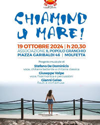 SABATO 19 OTTOBRE IL POPOLO GRANCHIO ORGANIZZA NELLA CASA DEL MARE UN CONCERTO