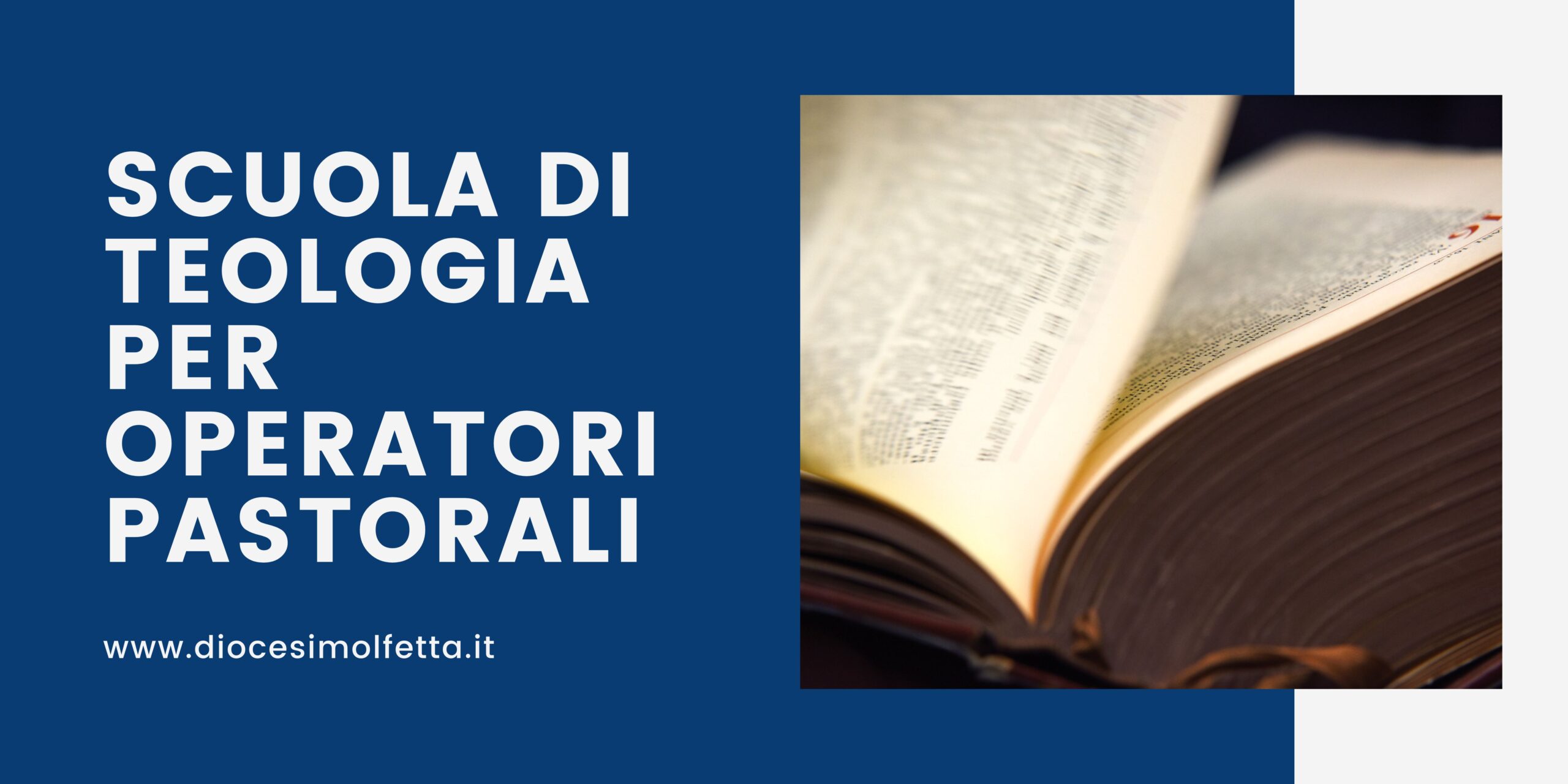 APERTE LE ISCRIZIONI PER LA SCUOLA DI TEOLOGIA PER OPERATORI PASTORALI DI MOLFETTA