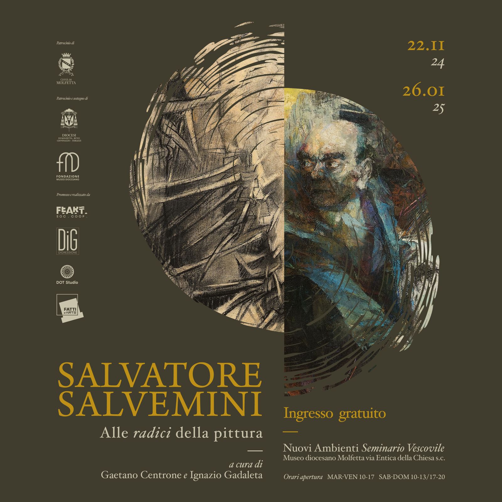 IL PROGRAMMA DELLA CERIMONIA INAUGURALE DELLA MOSTRA DEDICATA A SALVATORE SALVEMINI