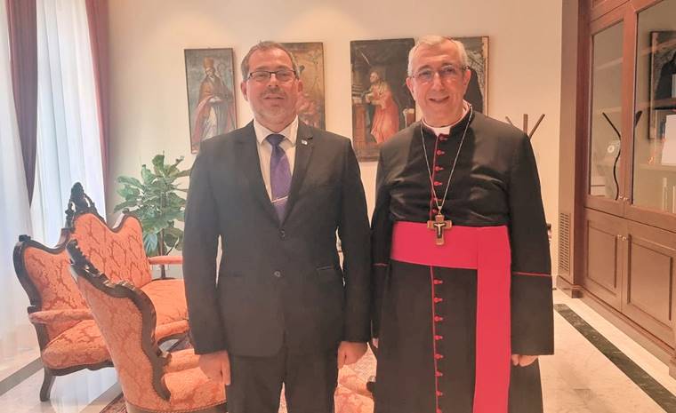 GIOVED 7 NOVEMBRE, L'ARCIVESCOVO DI BARI-BITONTO, MONSIGNOR GIUSEPPE SATRIANO, HA INCONTRATO L'AMBASCIATORE D'UCRAINA PRESSO LA SANTA SEDE E IL SOVRANO MILITARE ORDINE DI MALTA, ANDRIJ YURASH