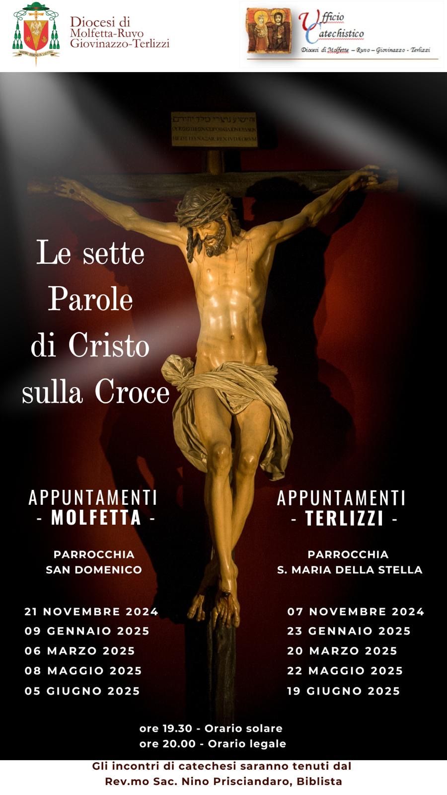 LE SETTE PAROLE DI CRISTO SULLA CROCE. PARTE UN PERCORSO PER APPROFONDIRE IL DONO DELLA FEDE, PROPOSTO DALLA DIOCESI DI MOLFETTA E DALLUFFICIO CATECHISTICO