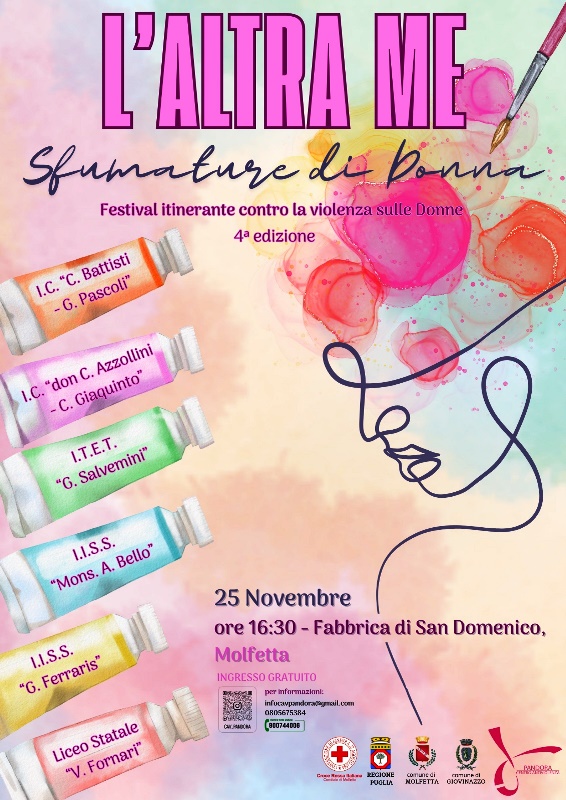 LUNED 25 NOVEMBRE SI CELEBRA LA GIORNATA NAZIONALE PER L'ELIMINAZIONE DELLA VIOLENZA SULLE DONNE CON IL FESTIVAL ITINERANTE 