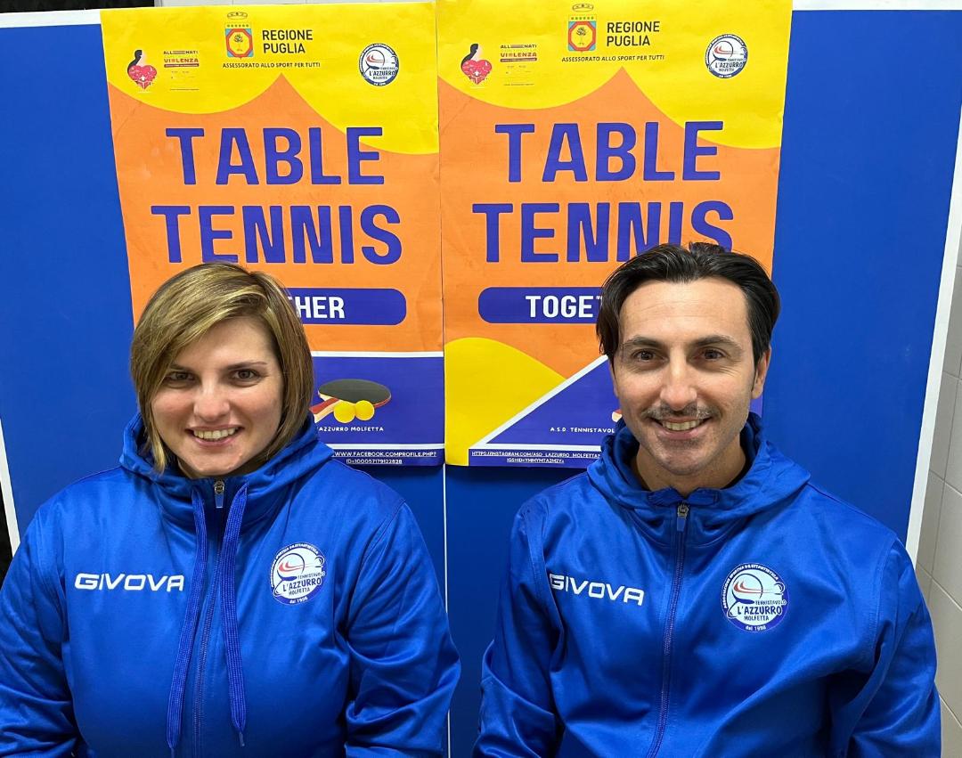 AL VIA IL PROGETTO TABLE TENNIS TOGETHER