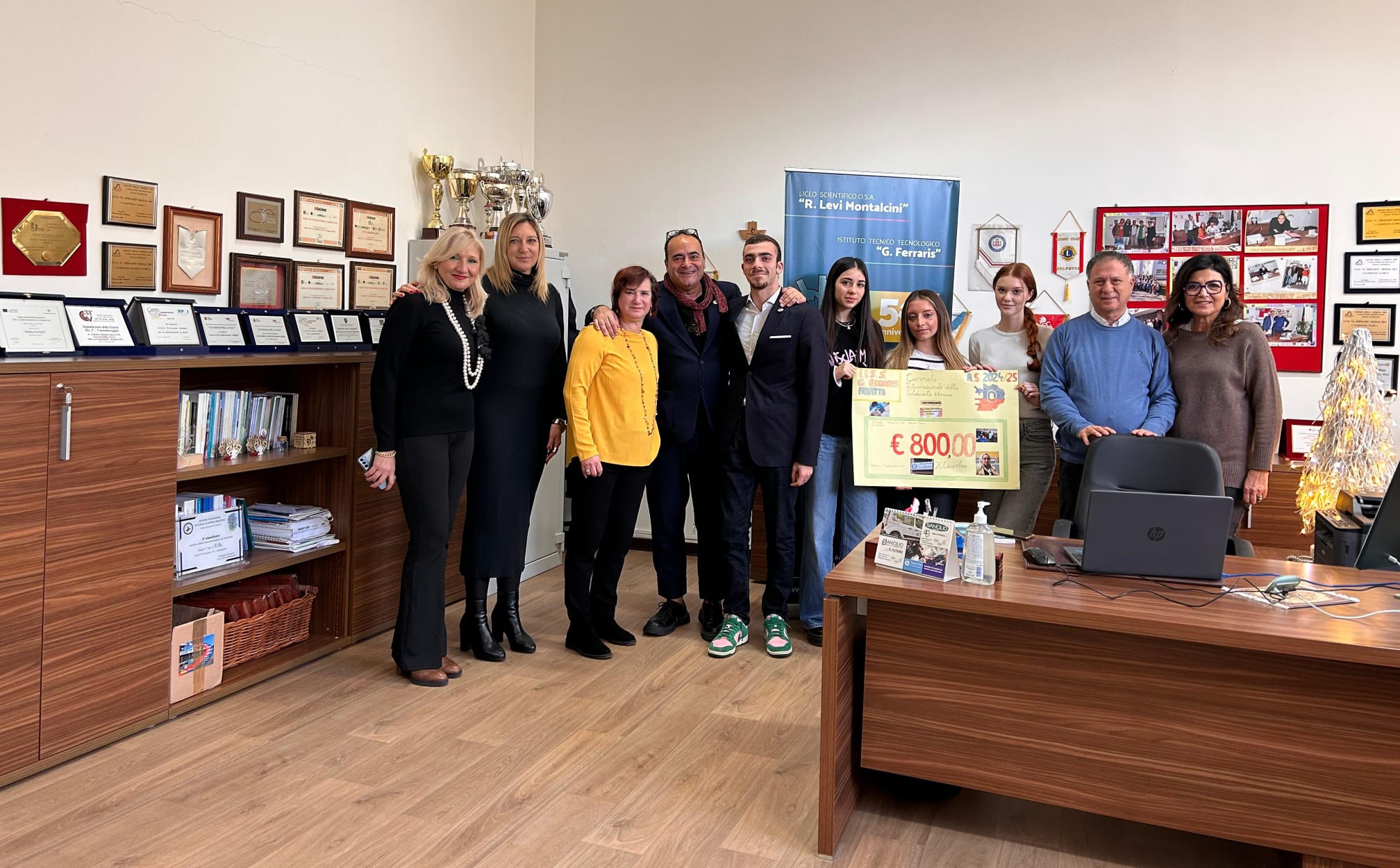 NELLA GIORNATA INTERNAZIONALE DELLA SOLIDARIET UMANA, LI.I.S.S. G. FERRARIS DI MOLFETTA HA RACCOLTO FONDI IN FAVORE DELLOSPEDALE ITALIANO DI KARAK, IN GIORDANIA