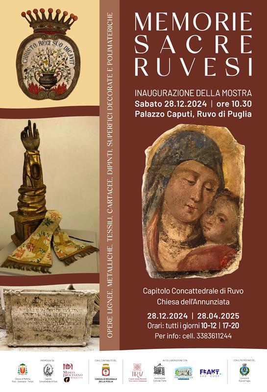 SI INAUGURA A RUVO DI PUGLIA LA MOSTRA MEMORIE SACRE RUVESI