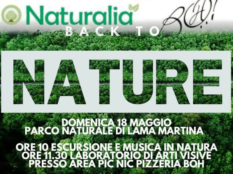 NUOVO APPUNTAMENTO CON LA NATURA AL PARCO NATURALE DI LAMA MARTINA A MOLFETTA PROMOSSO DA NATURALIA LA CITTA' DEI BAMBINI