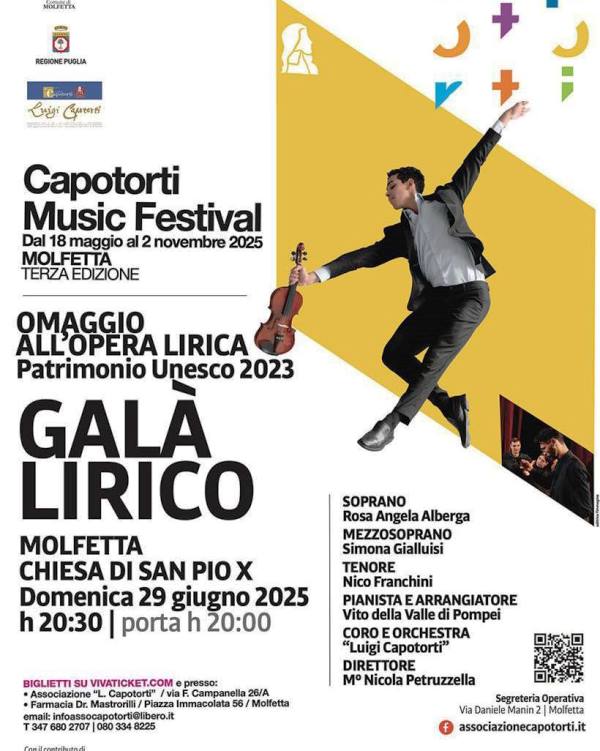 APPUNTAMENTO CON LA MUSICA LIRICA DI GRANDE QUALIT DOMENICA 29 GIUGNO ALLA CHIESA DI SAN PIO X CON IL GAL LIRICO