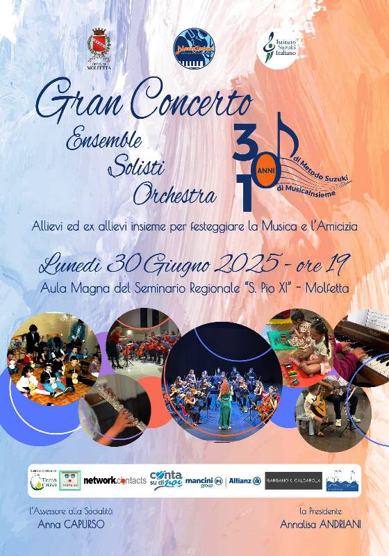 SI FESTEGGIA LA MUSICA E LAMICIZIA CON IL GRAN CONCERTO DELLASSOCIAZIONE MUSICALE MUSICAINSIEME