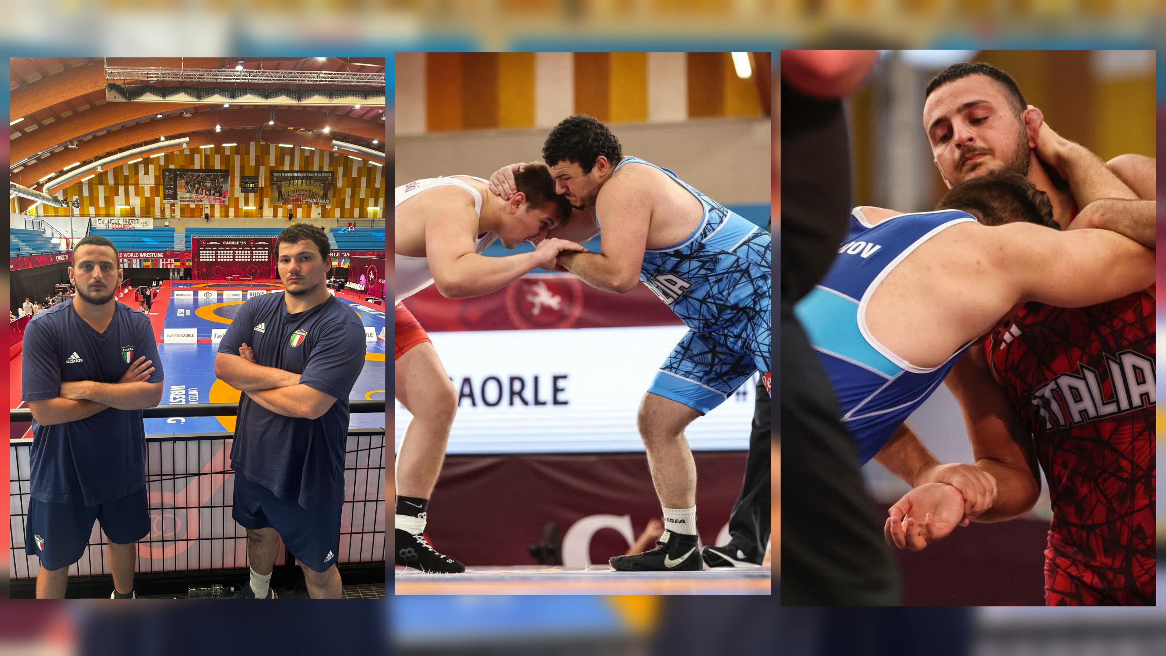 LOTTA LIBERA. SOLO SCONFITTE PER GLI AZZURRI MARTINO PILIERO (KG 125) E GIULIANO SPACCAVENTO (KG 97), DEL TEAM PALOMBA, AGLI EUROPEI 20