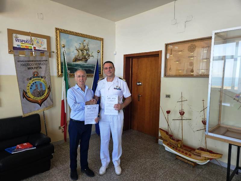 FIRMATA UNA CONVENZIONE TRA LISTITUTO NAUTICO DI MOLFETTA E LA CAPITANERIA DI PORTO  GUARDIA COSTIERA PER UN PROGRAMMA DI ALTERNANZA SCUOLA LAVORO