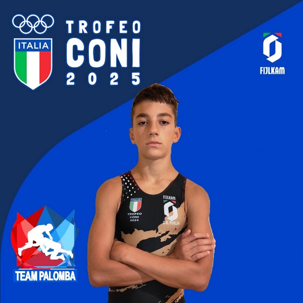 IL GIOVANE LOTTATORE DEL TEAM PALOMBA, SIMONE MASTROFILIPPO,  STATO CONVOCATO ALLA FINALE NAZIONALE DEL TROFEO CONI
