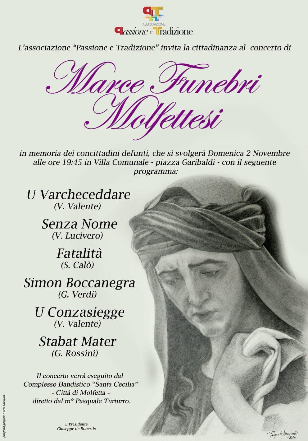 PER IL 2 NOVEMBRE UN CONCERTO DI MARCE FUNEBRI NELLA VILLA COMUNALE