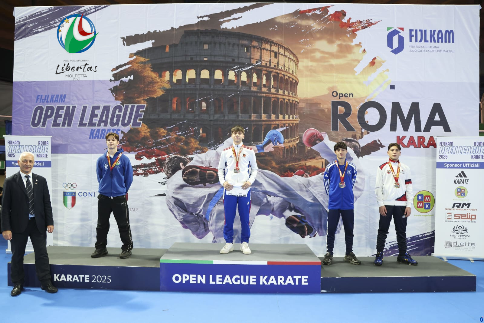 GIANLUIGI TRIDENTE, DELLA POLISPORTIVA LIBERTAS, CONQUISTA IL SECONDO POSTO NELLA CATEGORIA + 55 KG UNDER 14 SPECIALIT KUMIT NEL CIRCUITO OPEN LEAGUE DI KARATE