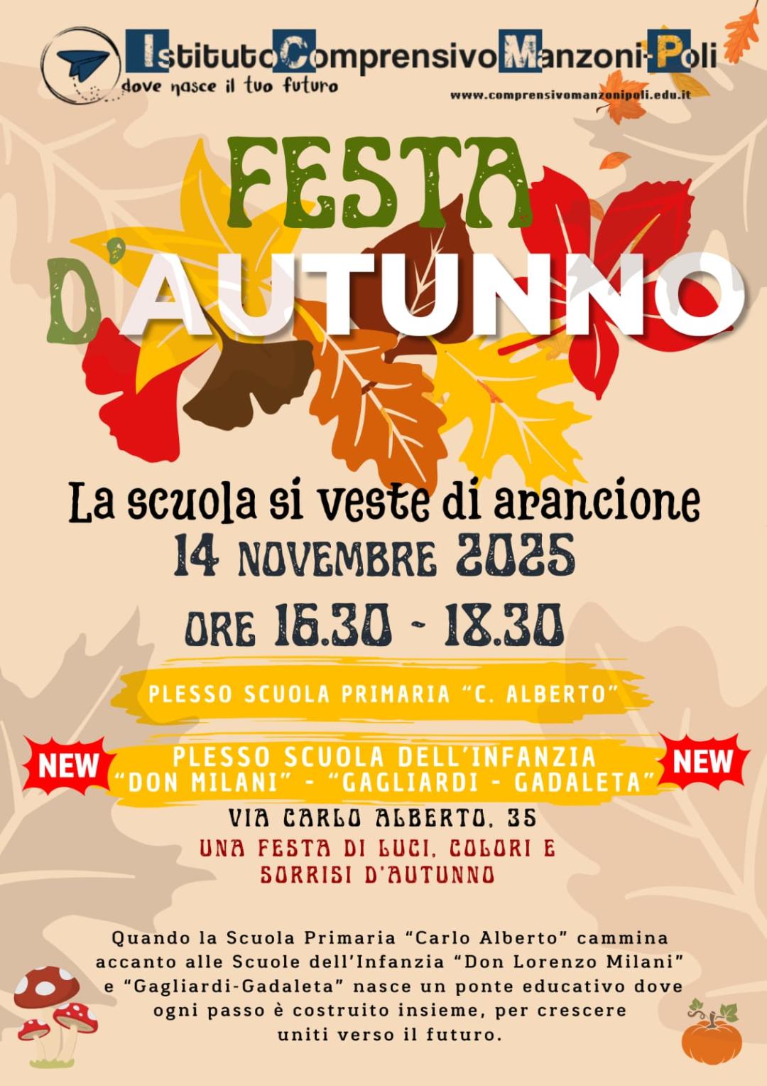 FESTA D'AUTUNNO: L'I.C. 