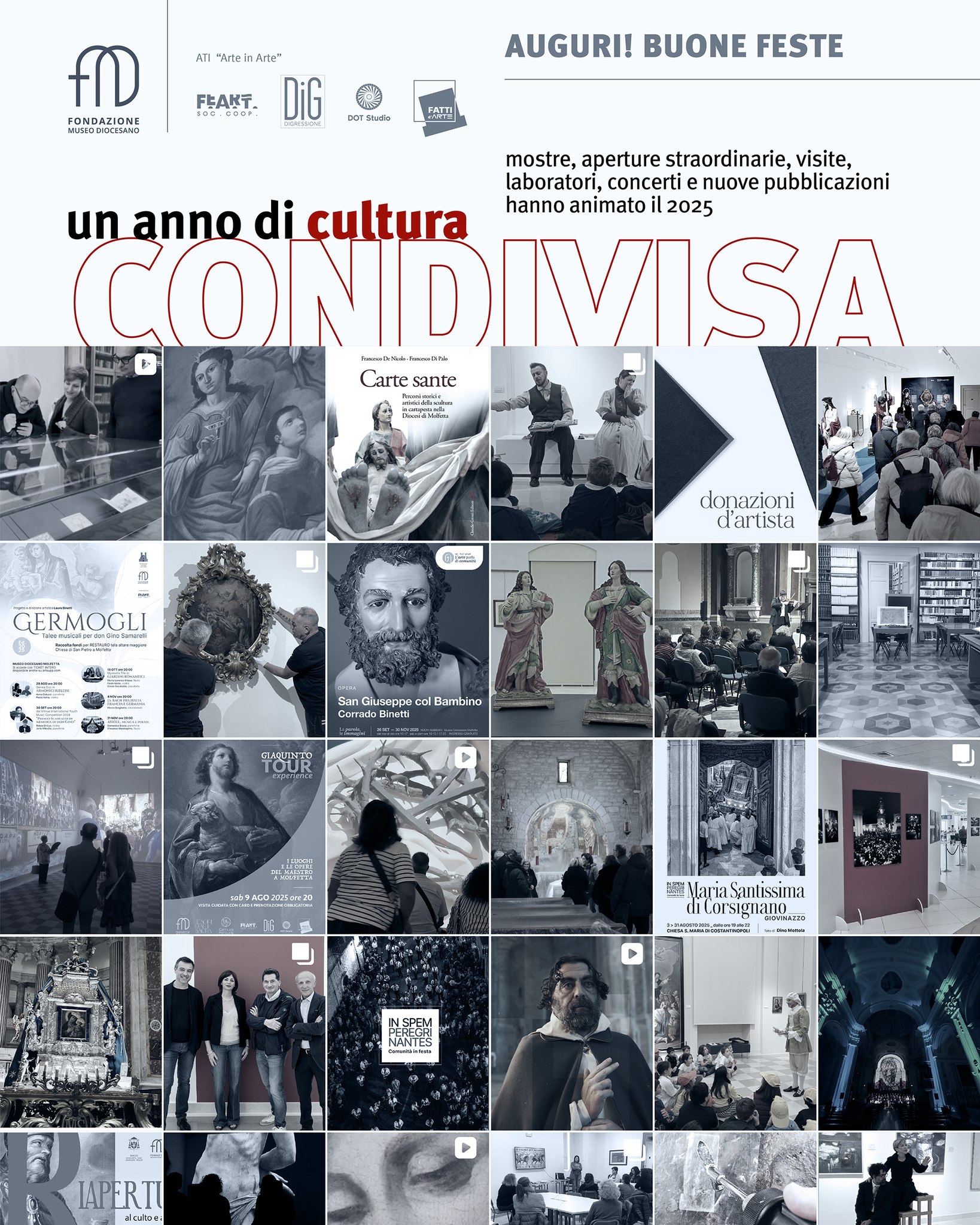 UN ANNO RICCO IL 2025 PER LA FONDAZIONE MUSEO DIOCESANO DI MOLFETTA. BEN 21.500 VISITATORI