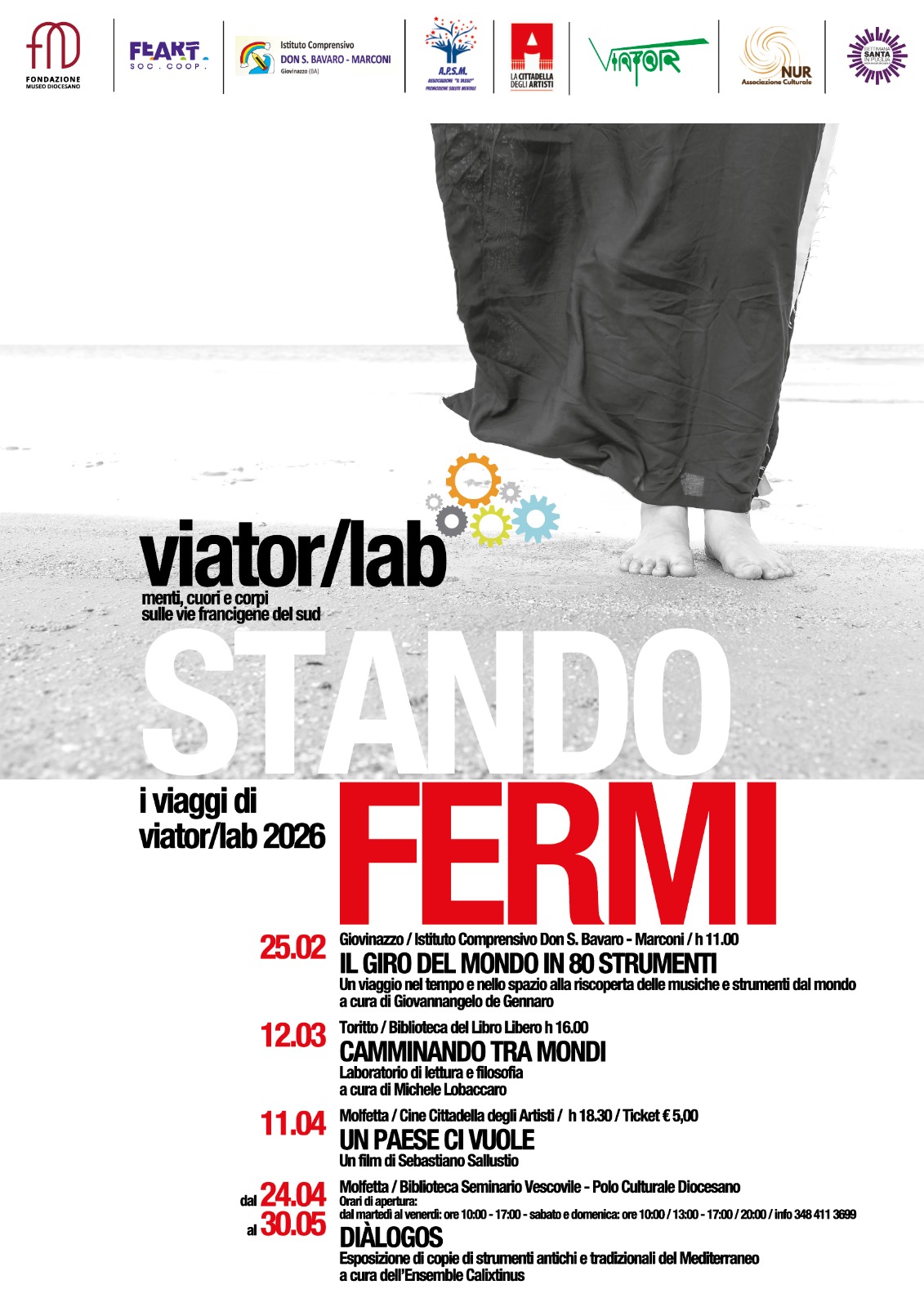 VIATOR VIAGGIA STANDO FERMI!!! CICLI DI INIZIATIVE CULTURAI E DIDATTICHE