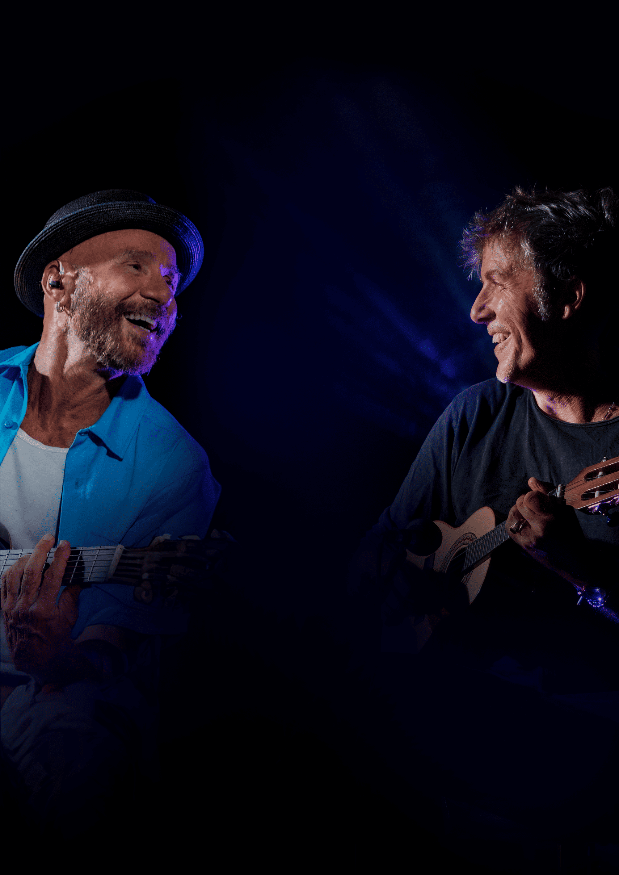 L�ABBRACCIO DI MARIO VENUTI E TONY CANTO: VOCI E CHITARRE TRA BRISILE E MEDITERRANEO  

voci e chitarre tra Brasile e Mediterraneo 
