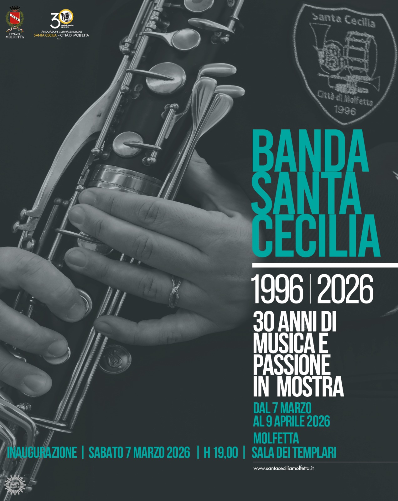 1996-2026 BANDA SANTA CECILIA: 30 ANNI DI MUSICA E PASSIONE IN MOSTRA