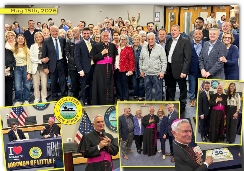 MONS. DOMENICO CORNACCHIA ACCOLTO CON CALORE A LITTLE FERRY. GRANDE PARTECIPAZIONE DELLA COMUNIT� MOLFETTESE
