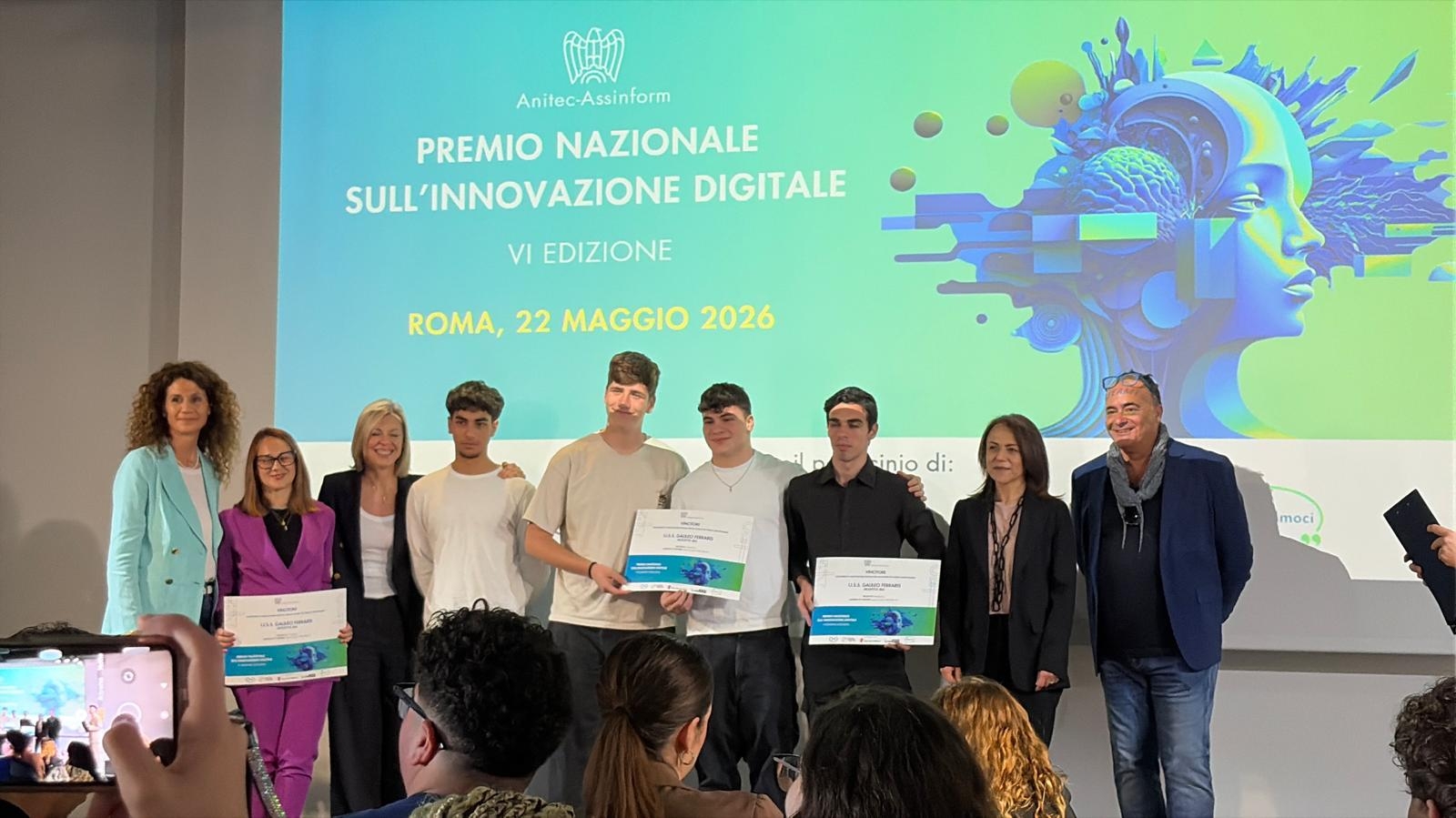 L�I.I.S.S. �GALILEO FERRARIS� DI MOLFETTA PROTAGONISTA DELL�INNOVAZIONE DIGITALE: VINCE IL PREMIO NAZIONALE CON IL PROGETTO GREENDROP