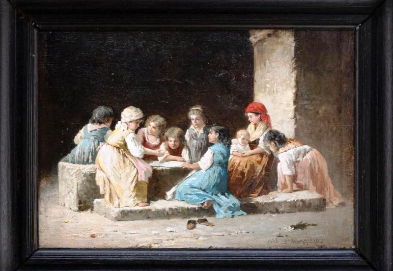 LA GALLERIA CIVICA DI MOLFETTA ARRICCHISCE LA PROPRIA COLLEZIONE CON UN CAPOLAVORO DI PASQUALE RUGGIERO: �FANCIULLE�
