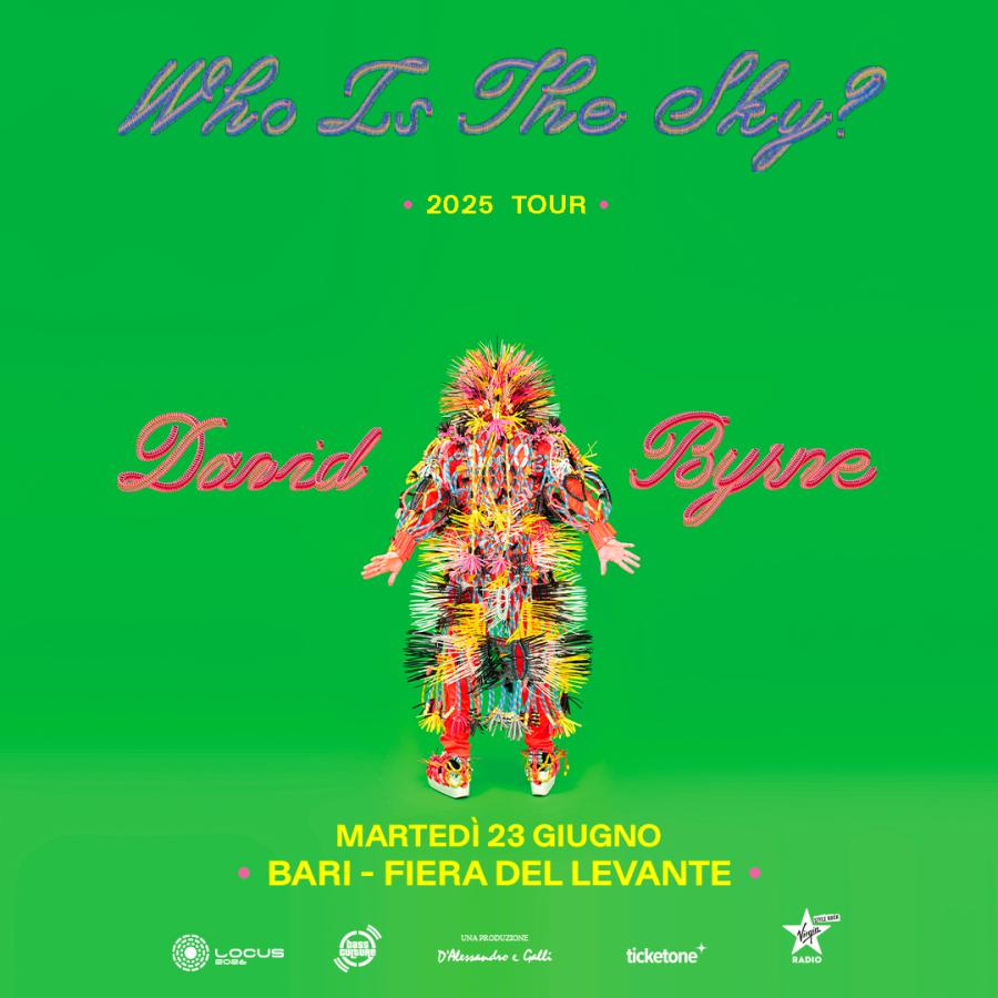DAVID BYRNE APRE L�ESTATE ALLA FIERA DEL LEVANTE: 23 CONCERTI DA GIUGNO A SETTEMBRE ALL�ARENA DEL LEVANTE