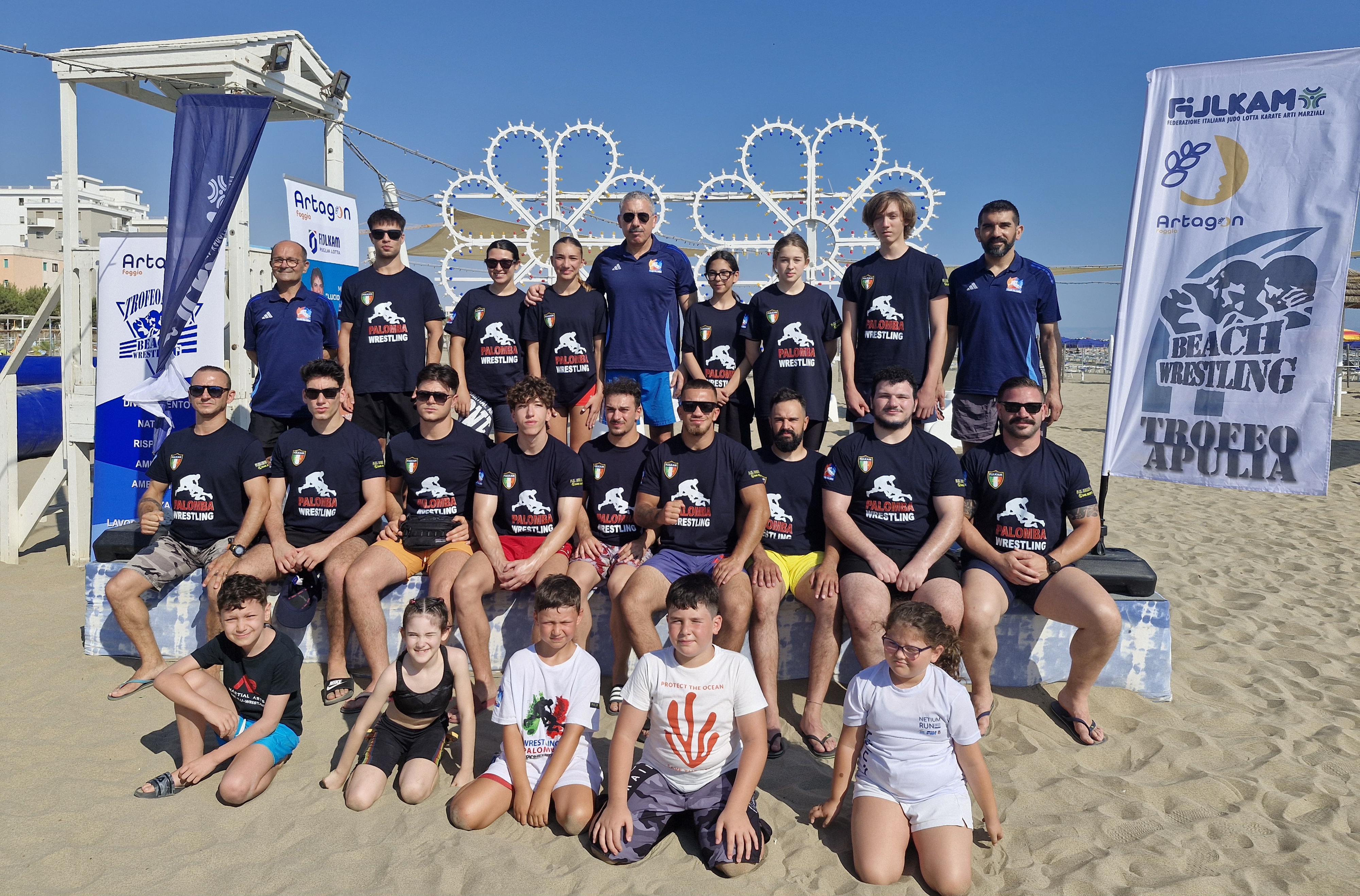 IL TEAM FRANCESCO PALOMBA ENTRA NELL��LITE DEL BEACH WRESTLING: SECONDO POSTO SOCIETARIO AL TROFEO APULIA MARGHERITA DI SAVOIA (BT)
