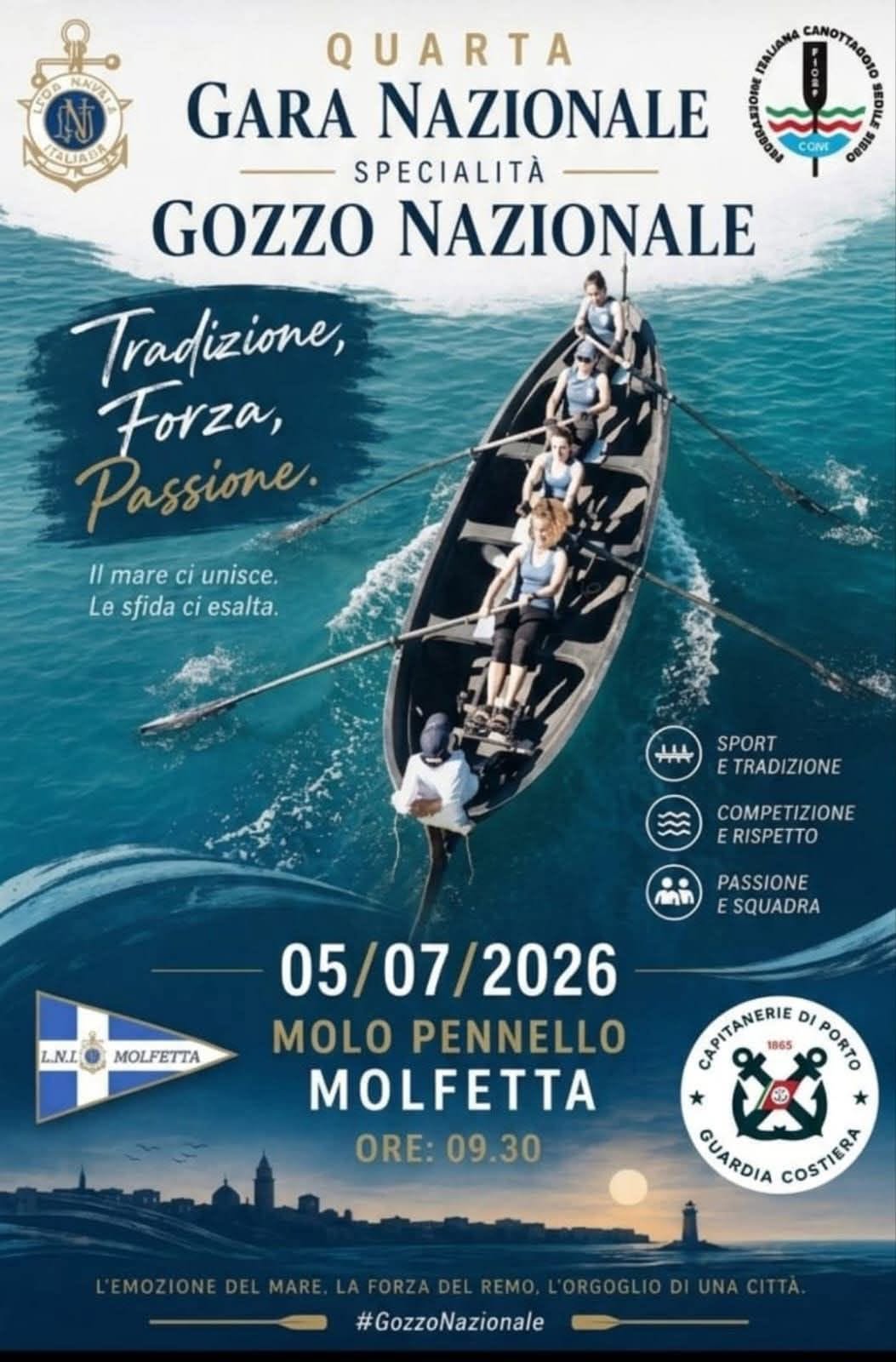 A MOLFETTA LA QUARTA GARA NAZIONALE DI GOZZO, TRA TRADIZIONE E COMPETIZIONE