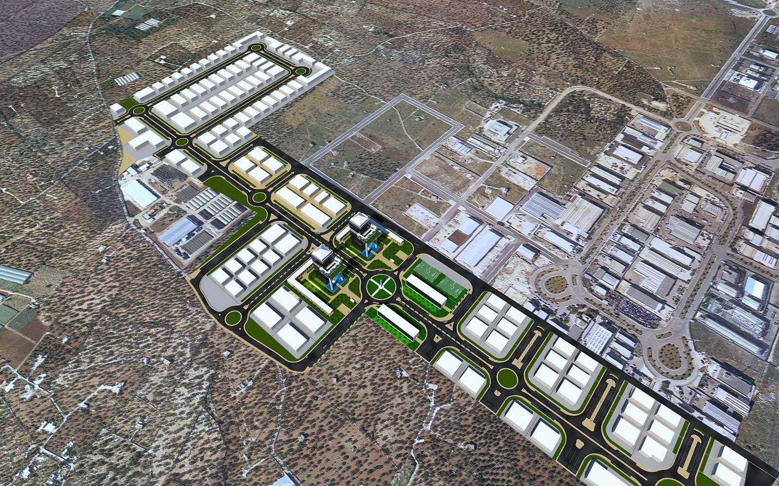 INGRESSO DELLA ZONA INDUSTRIALE-ASI SENZA ENERGIA ELETTRICA