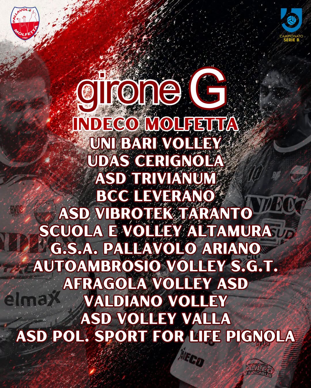 INDECO MOLFETTA, NUOVA AVVENTURA NEL GIRONE G DI SERIE B