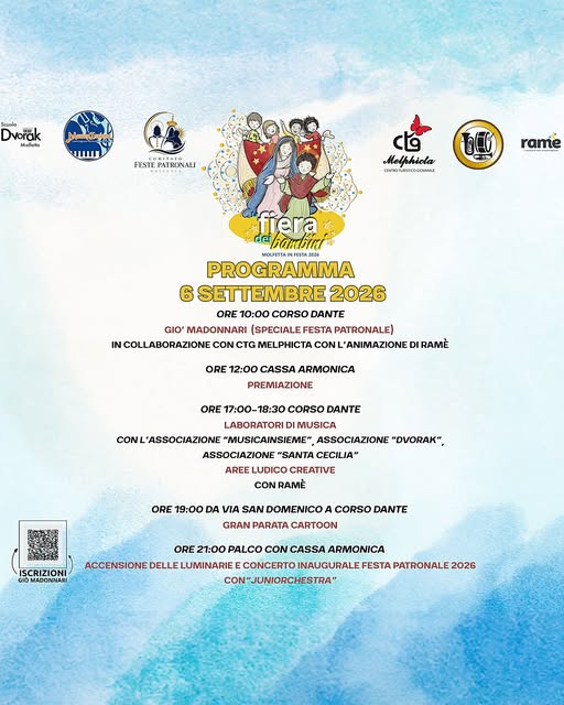 FIERA DEI BAMBINI, IL 6 SETTEMBRE MOLFETTA SI TRASFORMA IN CITT� A MISURA DI PICCOLI
