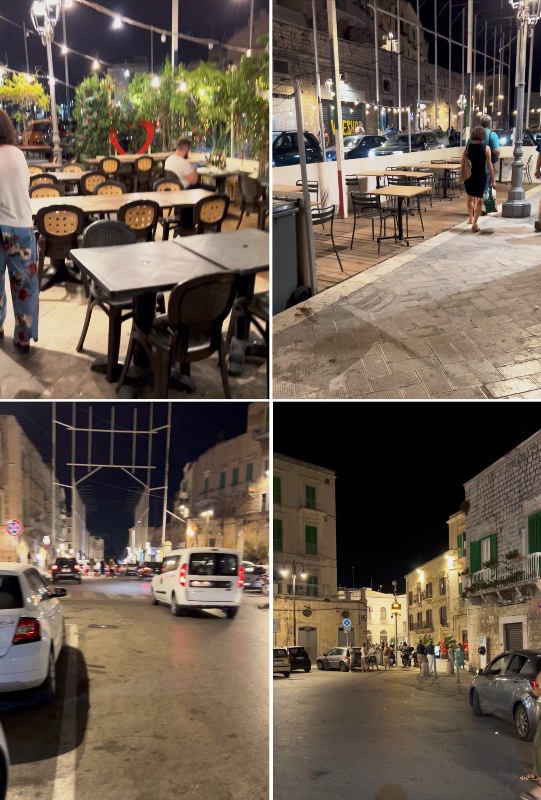 LUCI DIFFUSE, SOFFUSE O SPENTE? I RISULTATI SOTTO GLI OCCHI DI TUTTI, CITTA' DESERTA, RISTORANTI VUOTI, MOLFETTESI FUORI CITTA'