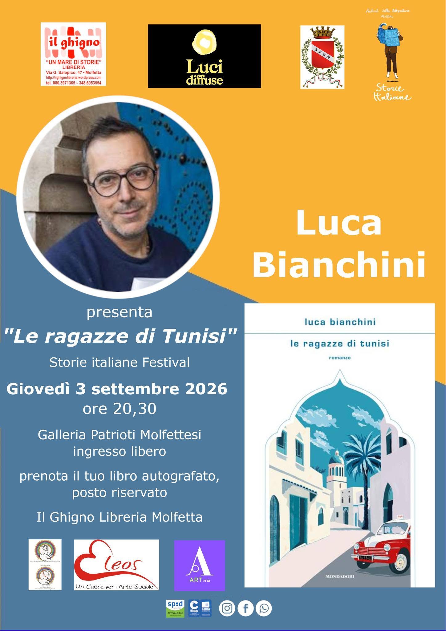 LUCA BIANCHINI A MOLFETTA CON �LE RAGAZZE DI TUNISI�