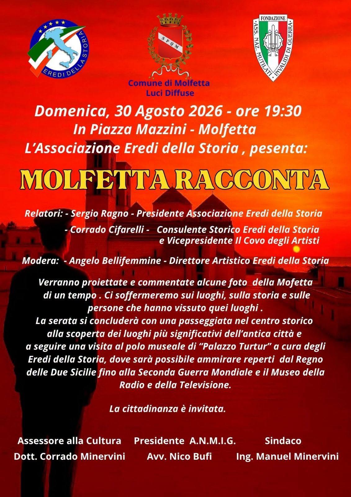 �MOLFETTA RACCONTA�, TRA MEMORIA, FOTOGRAFIE E LUOGHI STORICI DELLA CITT�