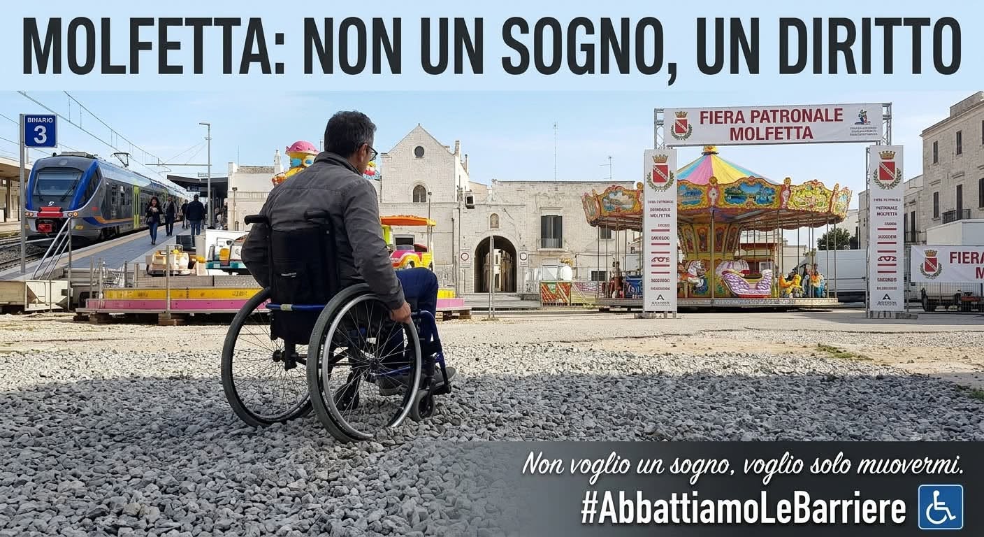 MOBILIT�, L�APPELLO DI UN CITTADINO MOLFETTESE: �MOLFETTA SIA ACCESSIBILE DAVVERO A TUTTI�