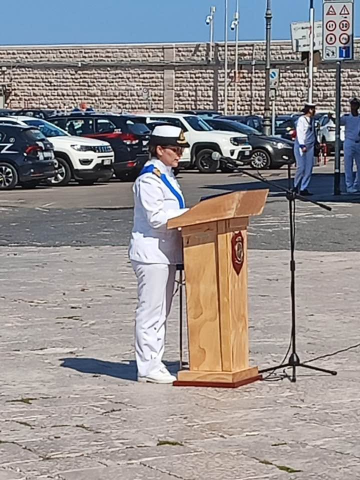 IL CAPITANO DI FREGATA MARIA LUCIA COLI E' IL NUOVO COMANDANTE DELLA CAPITANERIA DI PORTO DI MOLFETTA