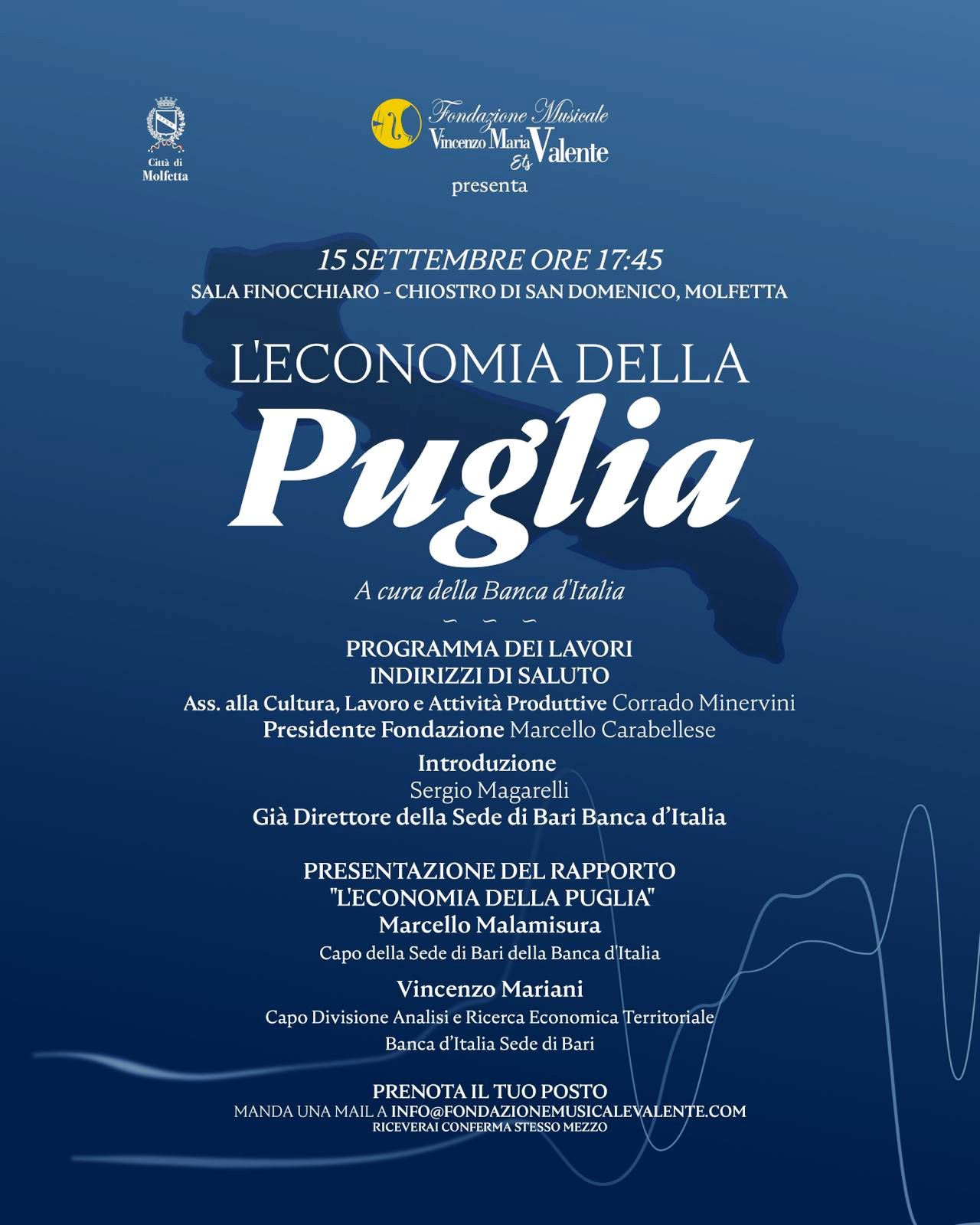 A MOLFETTA IL RAPPORTO DI BANKITALIA SULL�ECONOMIA PUGLIESE