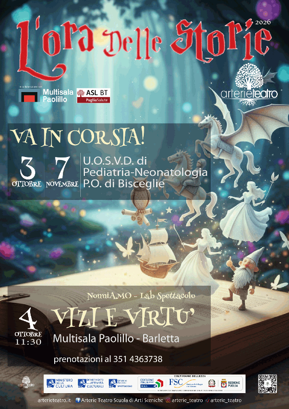 ARTERIE TEATRO PORTA LE STORIE IN CORSIA
