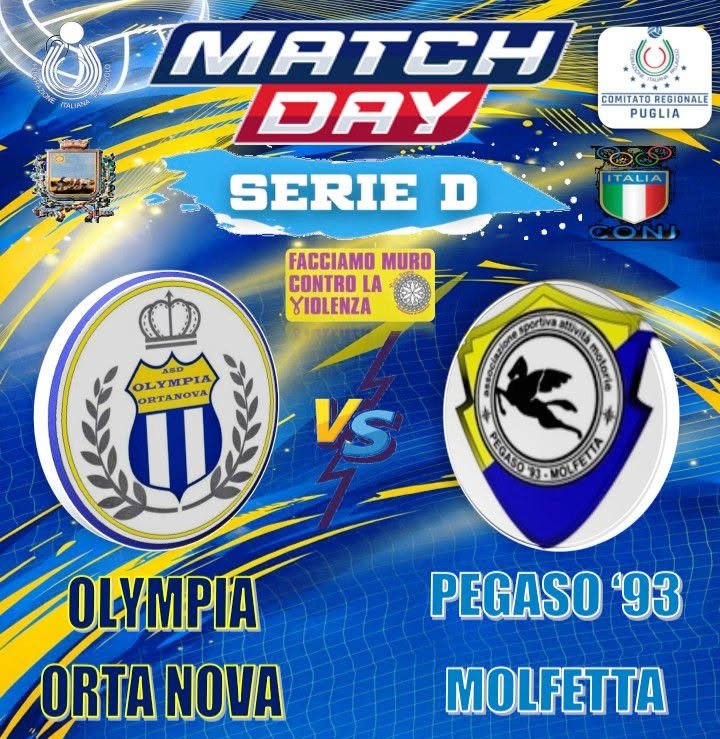 SERIE D FEMMINILE: ASDAM PEGASO �93 MOLFETTA, DOMENICA LA SFIDA CON L�OLYMPIA ORTA NOVA