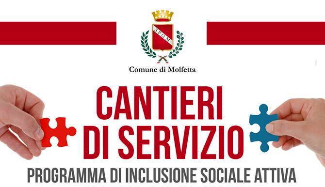 SCADE IL 16 SETTEMBRE IL TERMINE PER POTER PARTECIPARE AL PROGETTO DI INCLUSIONE SOCIALE CANTIERI DI SERVIZIO