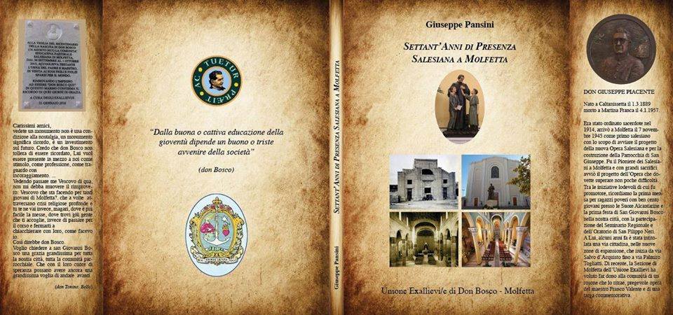 MOLFETTA E LOPERA SALESIANA FESTEGGIANO I 70 ANNI INSIEME CON LA PRESENTAZIONE DI UN LIBRO