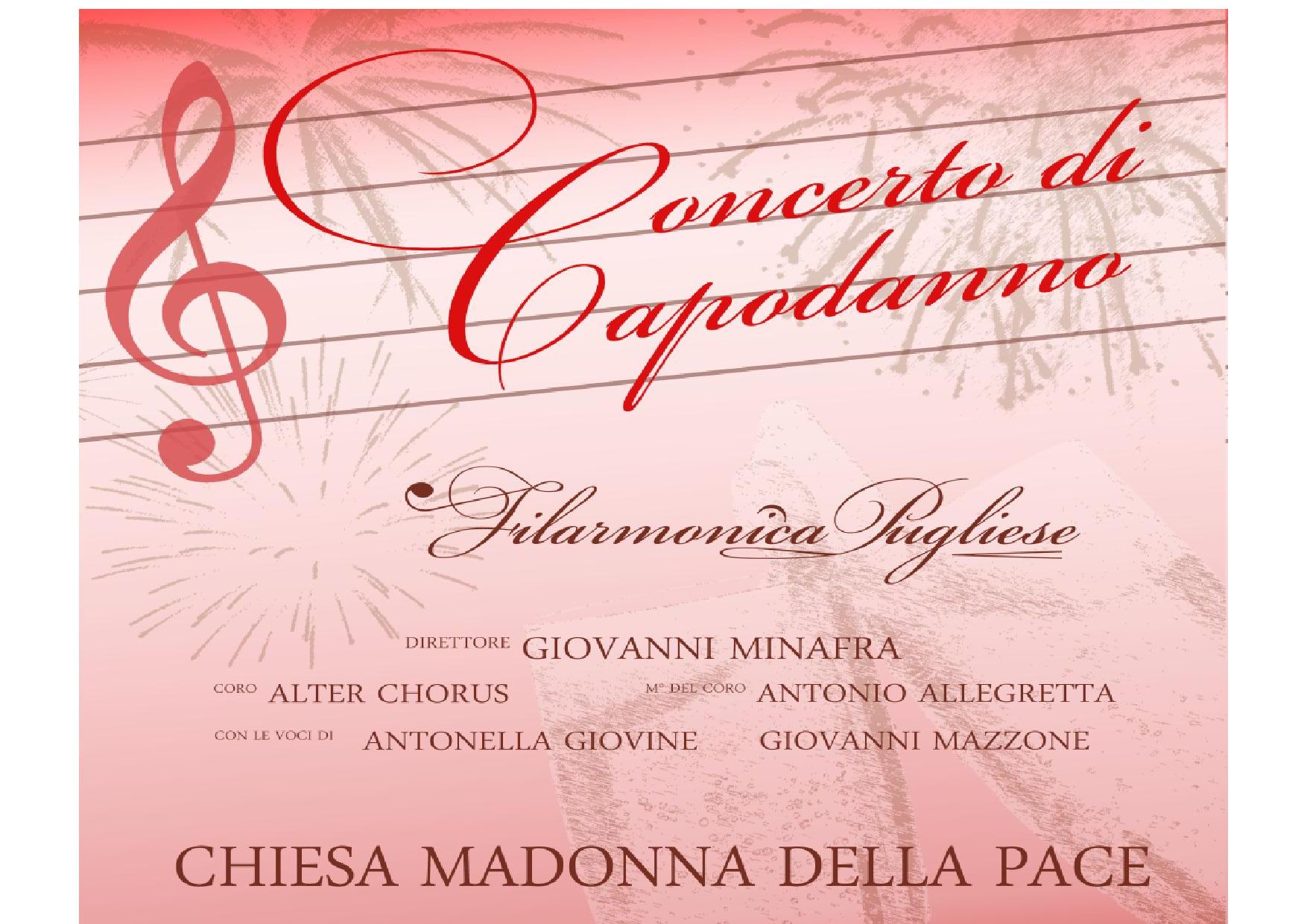  SI RINNOVA LAPPUNTAMENTO CON IL GRAN CONCERTO DI CAPODANNO, LUNED 2 GENNAIO ALLA CHIESA MADONNA DELLA PACE